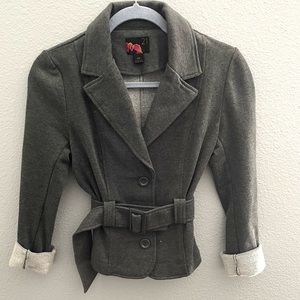 Forever 21 // gray button blazer